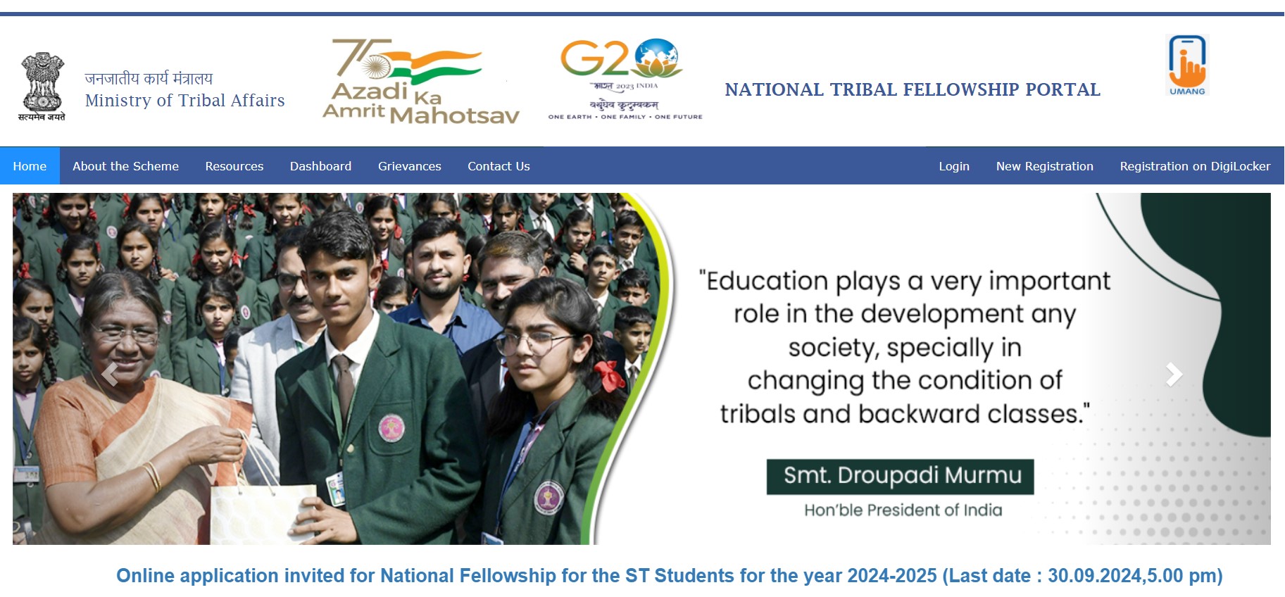 CENTRAL SECTOR SCHEME OF NATIONAL FELLOWSHIP AND SCHOLARSHIP FOR HIGHER EDUCATION OF ST STUDENTS visual data 4